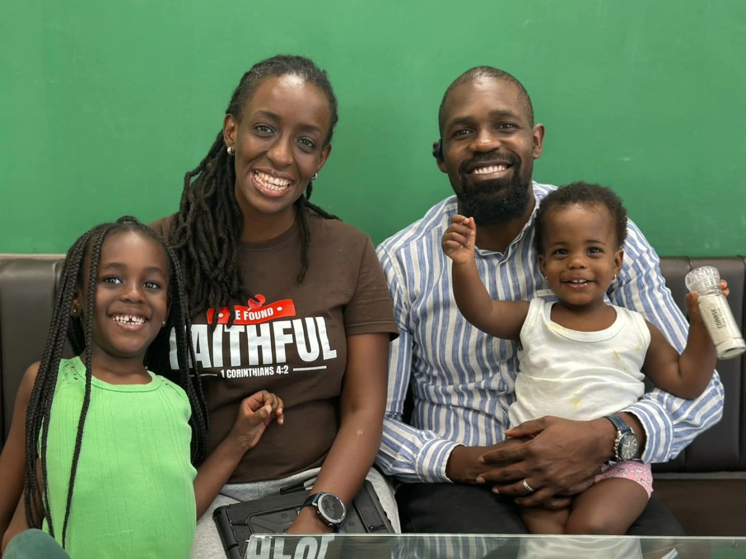 Rev. Benjamin and Rev. Ndanu Kasankya with family